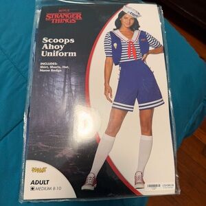Adult Stranger things Scoops Ahoy Uniform Costume M 8-10